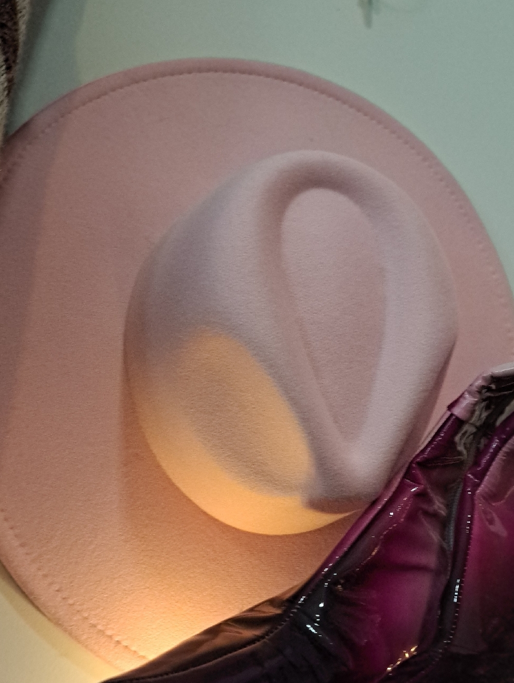 NWOT Pink Large Ranch Hat (As Is)